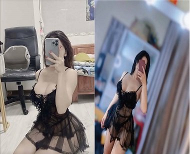 Người yêu mặc đồ ngủ siêu kích dục khiến tôi không kiềm chế được